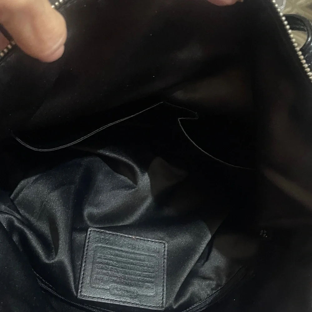 Coach Signature Black and Cream Tote - Picture 3 of 11